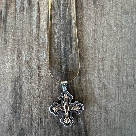 James Avery Jewelry James Avery 4k Gold Sterling Silver Cross